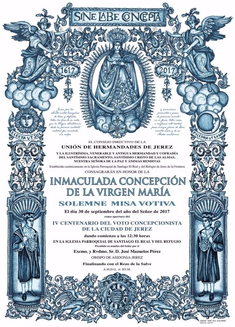Hoy en Santiago Misa Votiva del Centenario del Voto Inmaculista