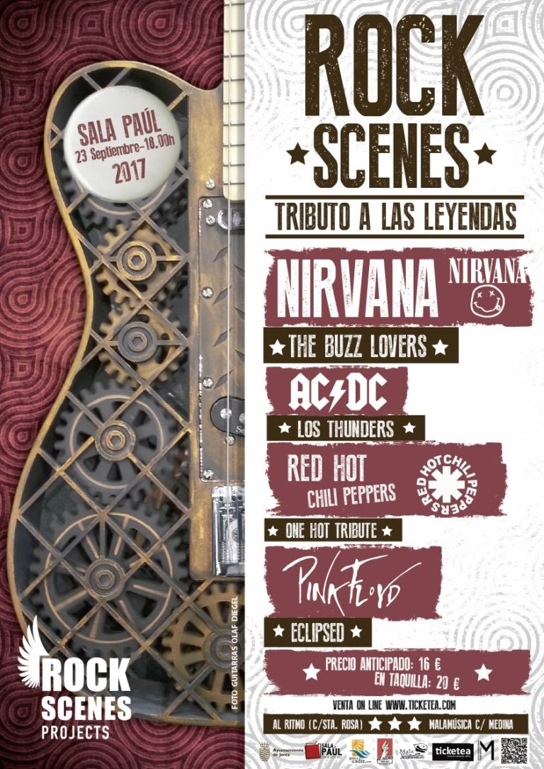 Tributo a Nirvana, AC/DC y Pink Floid en Rock Scenes