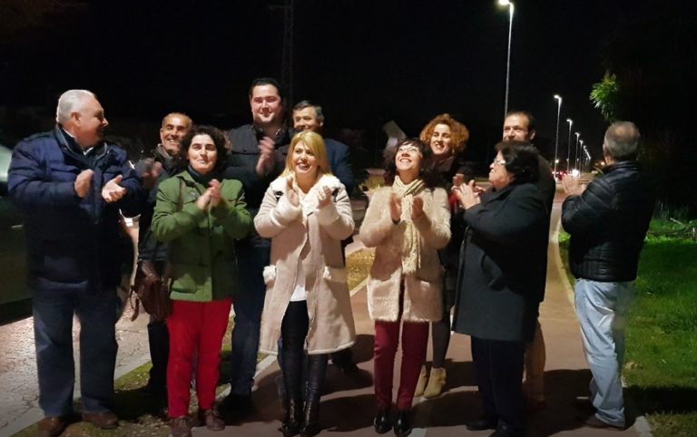 Se inaugura la iluminación sobre el carril-bici del acceso a Guadalcacín