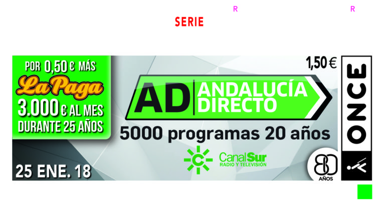 El cupón de la ONCE dedicado a Andalucía Directo deja 210.000 euros en El Puerto