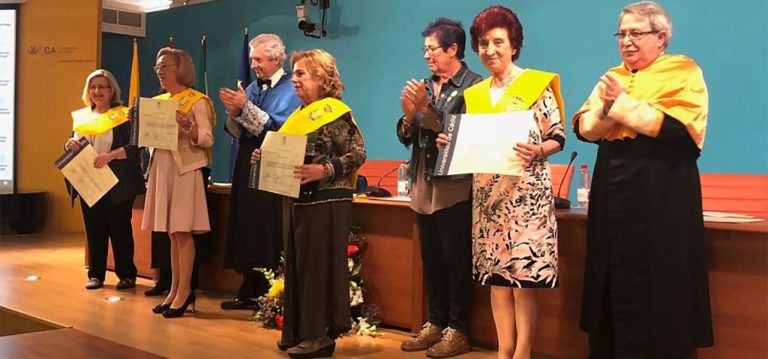 Graduación del curso 2017/2018 en el Aula Universitaria de Mayores de la UCA en Cádiz