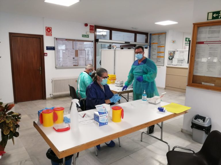 Más de 3.200 test de coronavirus en las residencias de Diputación durante la pandemia