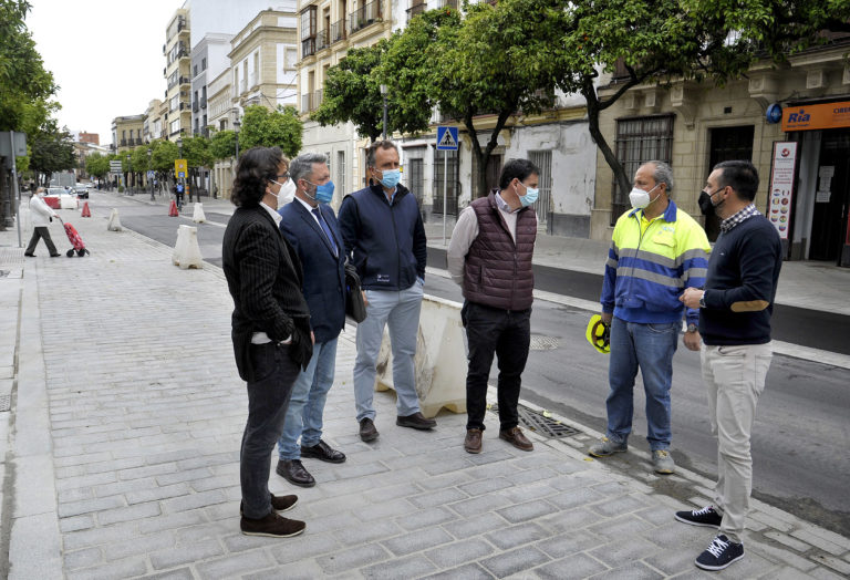 Las obras de regeneración del eje viario de Corredera-Esteve-Santa María y Cerrón se encuentran en su recta final
