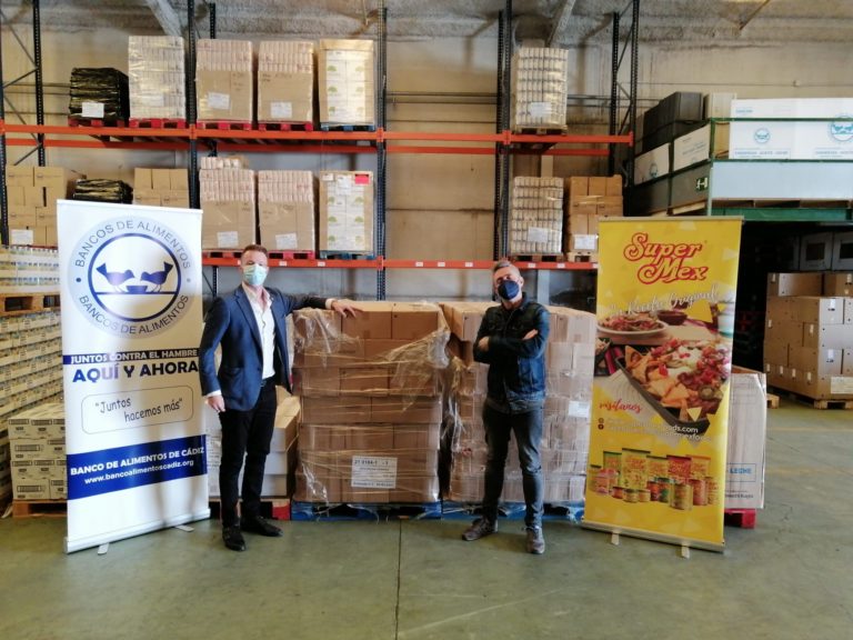 Super-Mex Foods dona 2.500 kg de comida al Banco de Alimentos de Cádiz