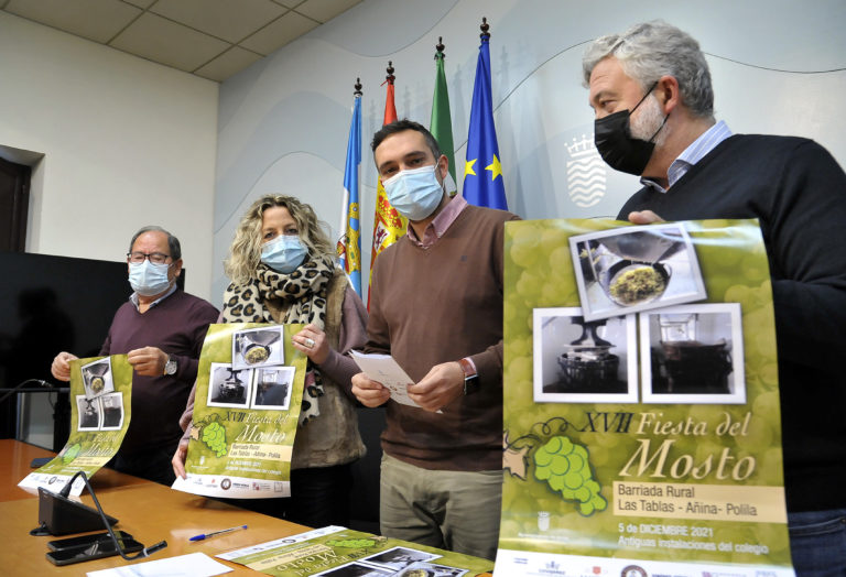 El Ayuntamiento presenta la XVII Fiesta del Mosto de Las Tablas-Polila-Añina que se celebra el domingo 5 de diciembre