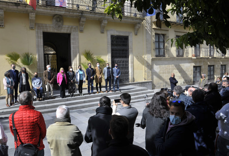 Concentración silenciosa en Jerez contra la invasión de Ucrania