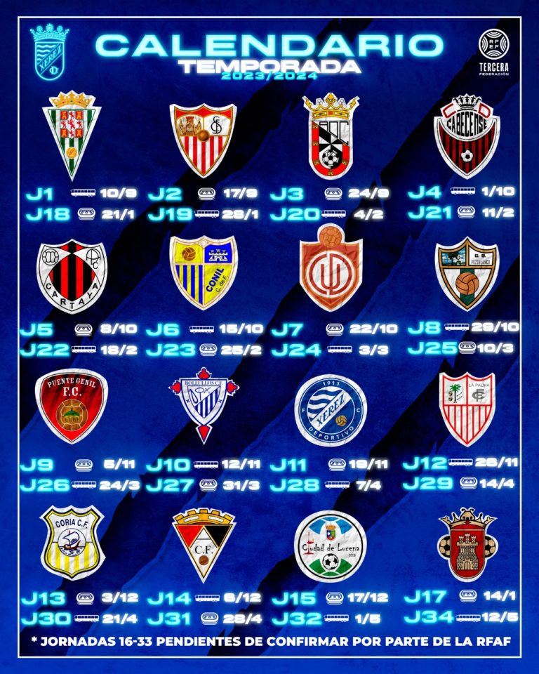 El conjunto azulino arrancará visitando al Córdoba B y finalizará a domicilio contra el Espeleño 