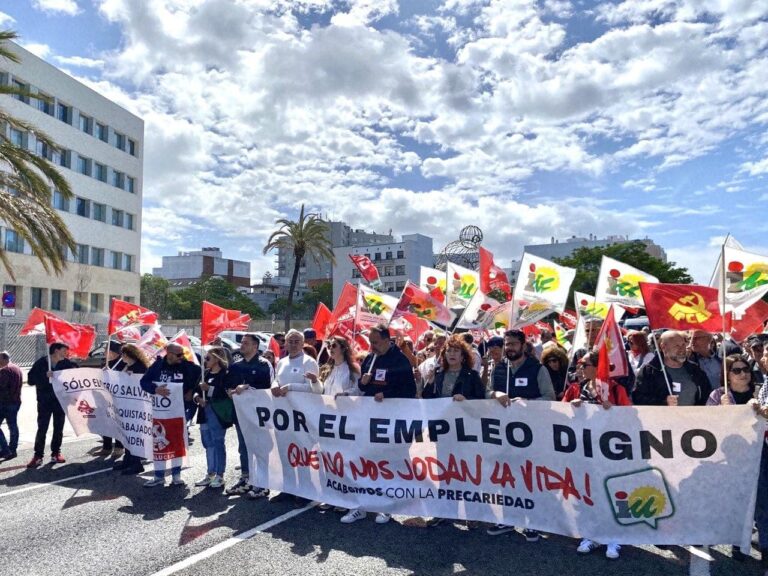 El 1º de Mayo en la provincia se celebró en Cádiz con un acto reivindicativo