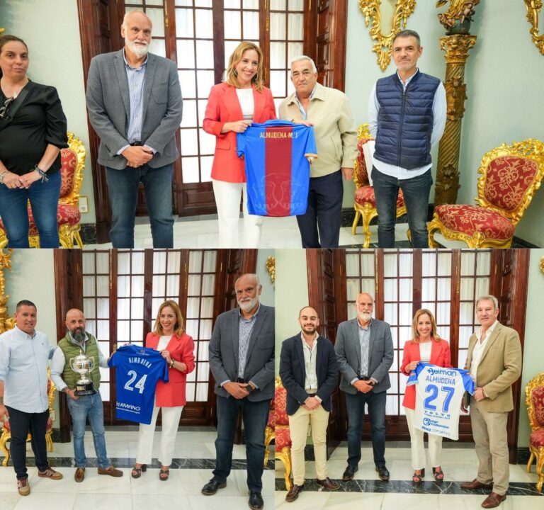 Encuentro de Almudena Martínez con los responsables del Xerez CD, Xerez DFC y Jerez Industrial