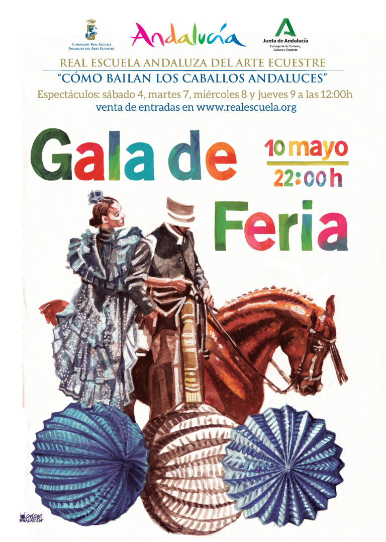 La Real Escuela incrementa sus exhibiciones con motivo de la Feria del Caballo